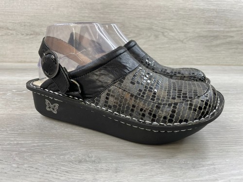Alegria Seville Women's Sandal 6.5 Black Leather Mary Jane Shoes
