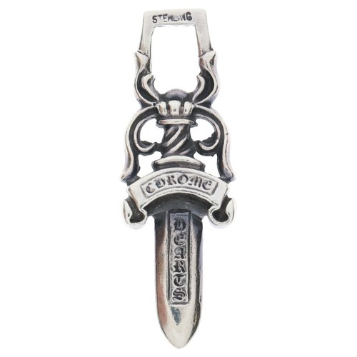CHROME HEARTS Collana gioielli cuori cromati US5 75 pugnale ciondolo argento BCAUS94