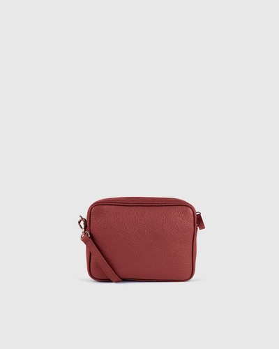 WANDLER Borsa a tracolla Quince in pelle italiana (colore: bordeaux) (vendita al dettaglio: $99 90)