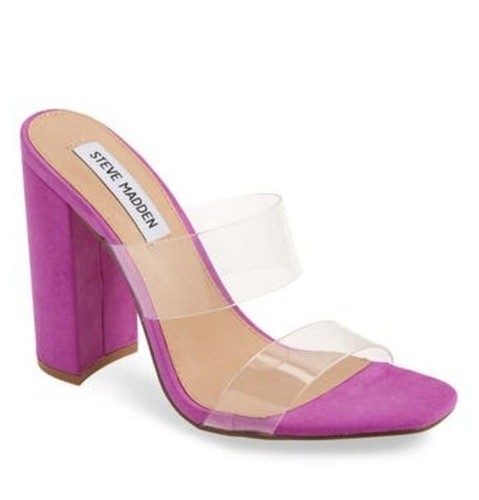 Nuovo con scatola   SANDALI STEVE MADDEN donna 'TEGAN' viola tacco a blocco   8