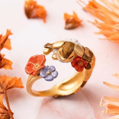 Nausicaa Fox Squirrel Ring  Japanese Handmade Jewelry  Official Studio Ghibli