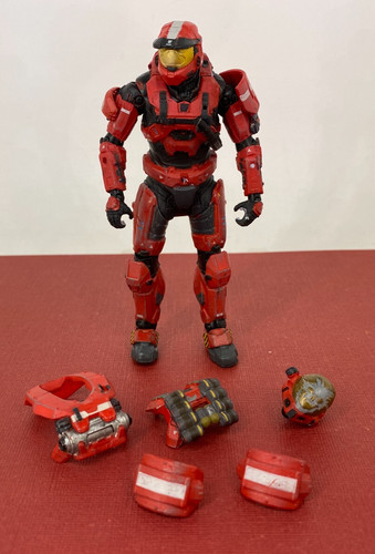 McFarlane 2011 ☆ HALO Reach ☆ S4 Red Spartan Grenadier   Armor Pack Figure