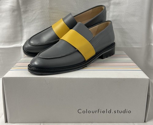 SCARPA Mocassino classico Colourfield Studio donna grigio giallo 03 taglia 6.
