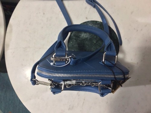 Steve Madden Crossbody Purse Damaged See Pics! Marine Blue BFaith Chain.