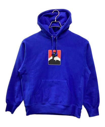 SUPREME Portrait Hooded Sweatshirt Size: S Blue Men