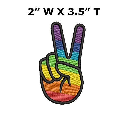 STATE BAGS Woodstock Patch iron on Peace Love Music Fest Dove Hippie Boho Retro Psychedelic