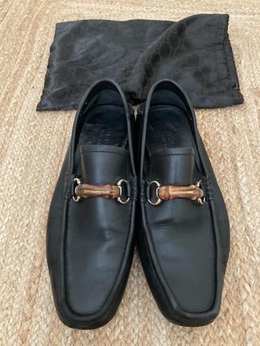mocassino gucci uomo con fibbia bambu