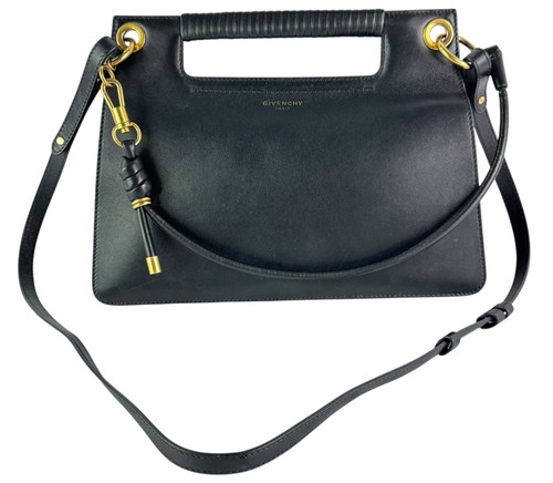 Borsa a tracolla GIVENCHY Whip in pelle nera Made in Italy