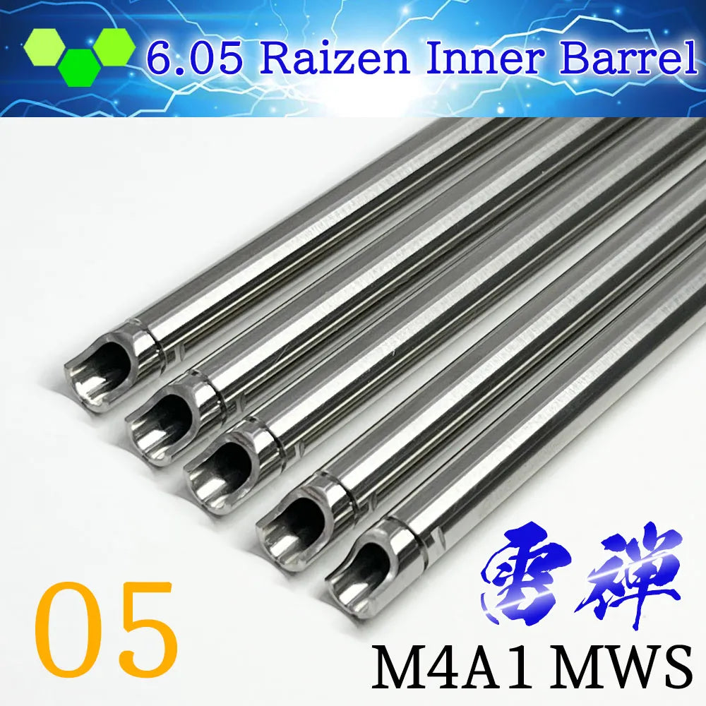da Vinci Airsoft SUS304 05 Raizen GBB M4A1 MWS Inner Barrel   250mm