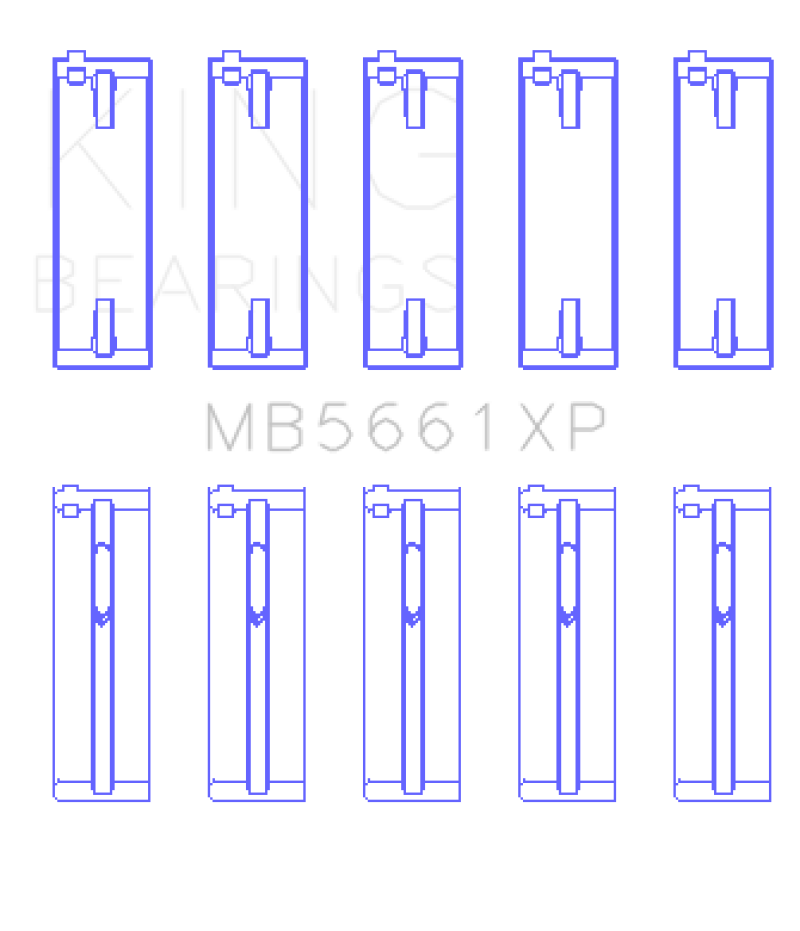 KING ENGINE BEARINGS King Audi/VW ADZ/ AWT/ APK/ BHP/ BPY/ AKS (Size 0.26) Main Bearing Set