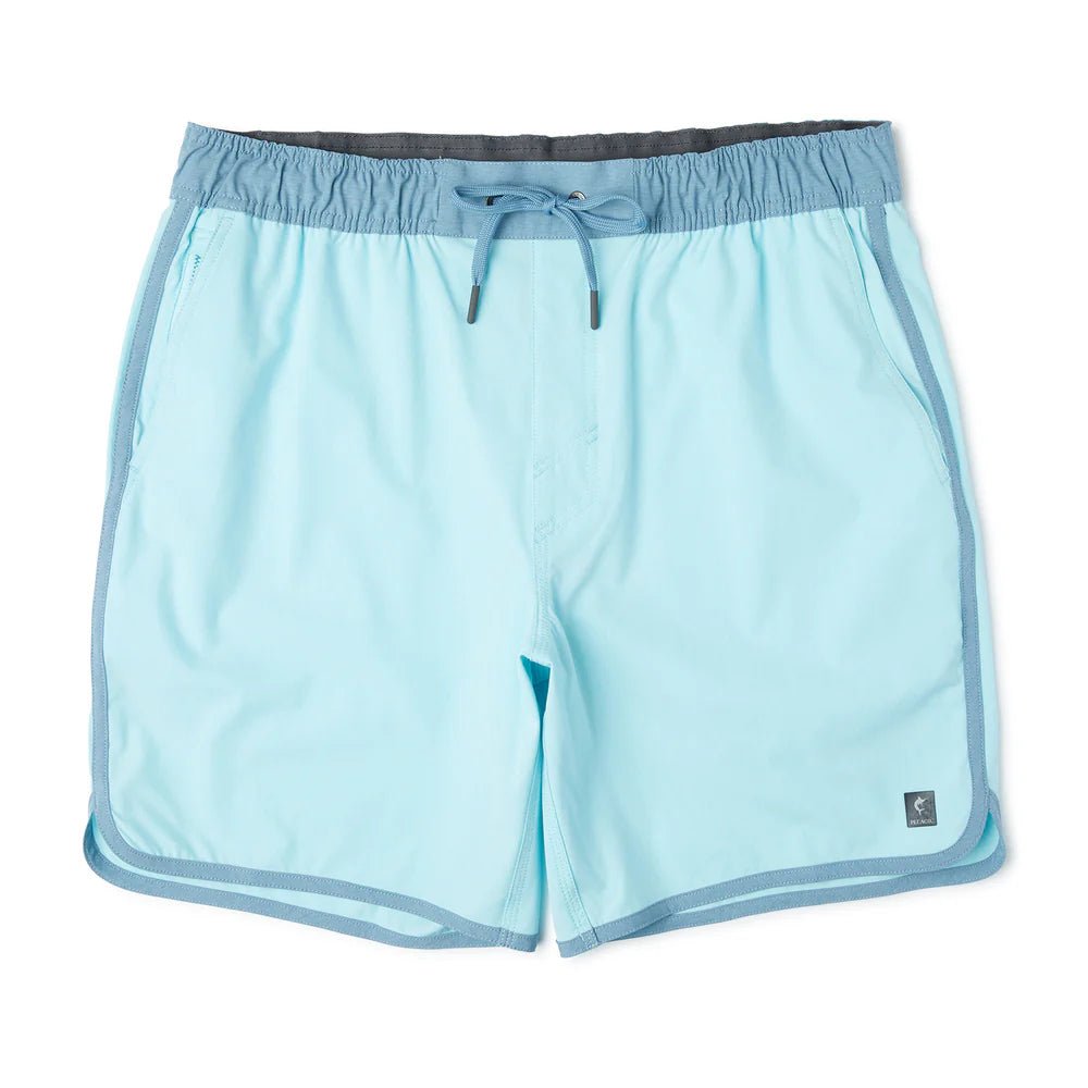 PELAGIC GEAR MENS Pelagic "Downswell" Men's Elastic Waist Shorts 18"   Tahiti Blue