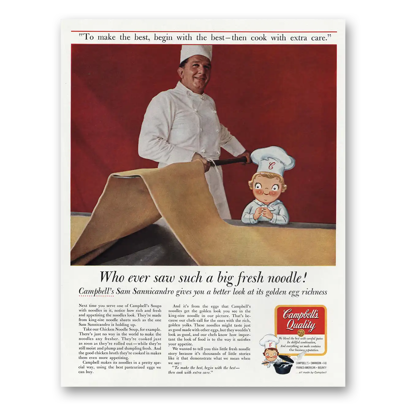RELICPAPER 1967 Campbells Soup Print Ad   Fresh Noodle