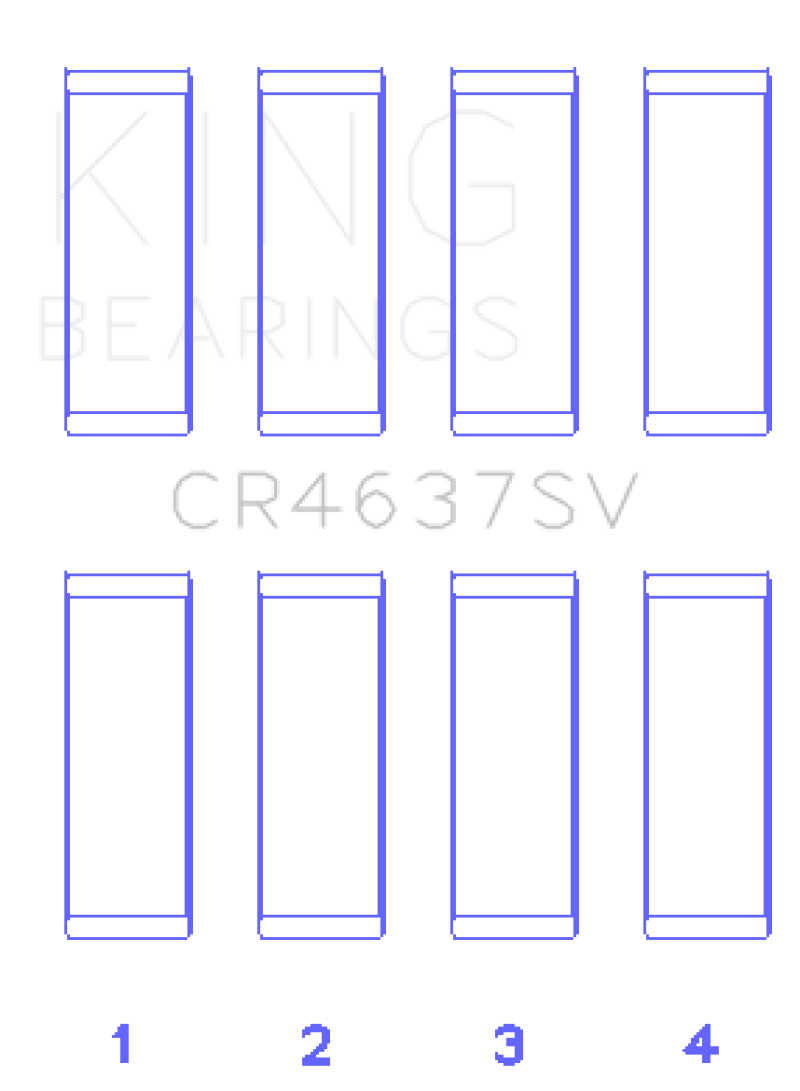 KING ENGINE BEARINGS King Audi BYT/CDNC/CCZD/CPSA (Size 0.50) Connecting Rod Bearing Set