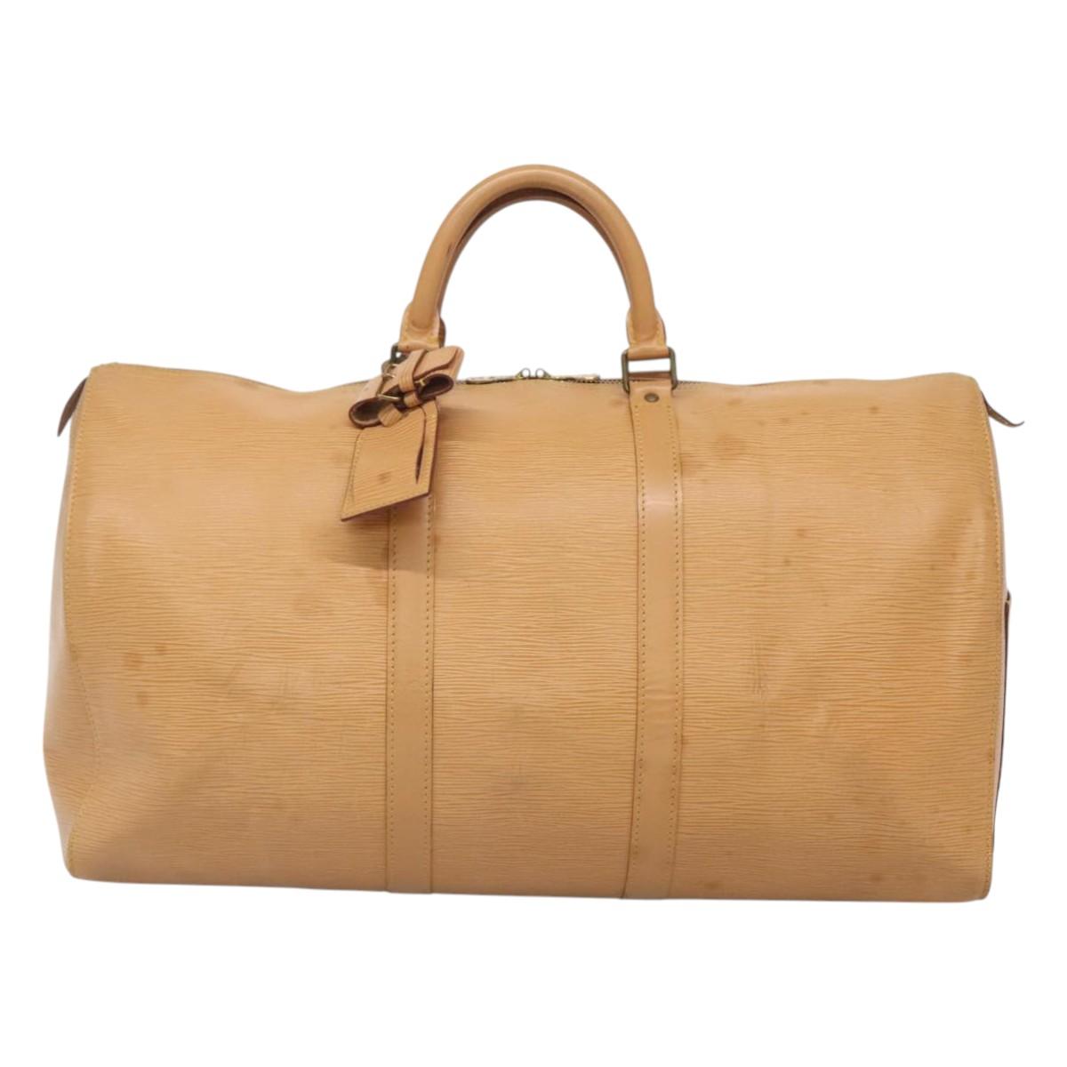 2275 Louis Vuitton Keepall 50 Leather Travel Bag (Pre Owned)