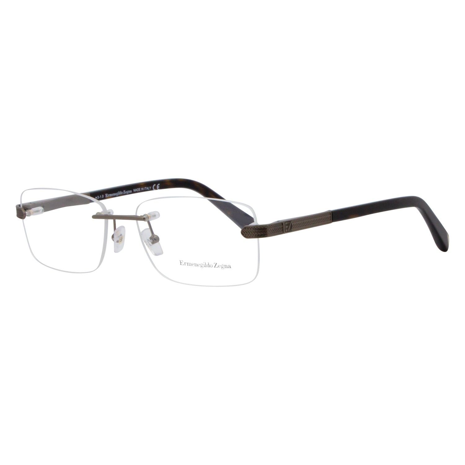 2334 Ermenegildo Zegna Rimless Eyeglasses EZ5010 034 Bronze 56mm 5010