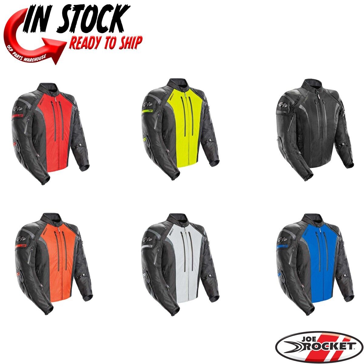 OCP PARTS WAREHOUSE 2024 JOE ROCKET ATOMIC 5.0 MOTORCYCLE JACKET   PICK SIZE & COLOR
