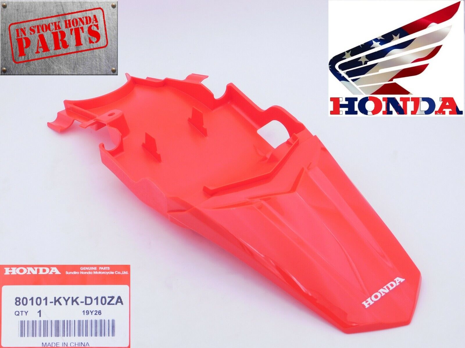 Honda Rear Fender 2019 2024 CRF110F Genuine OEM Honda New 80101 KYK D10ZA