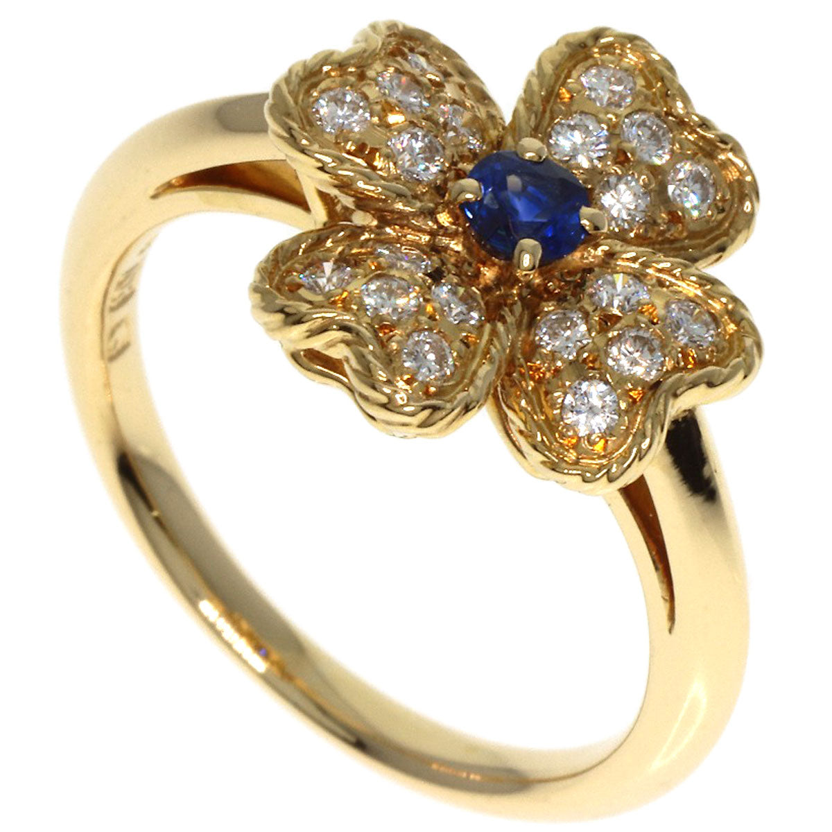 NINA RICCI Ring 18K Yellow Gold gold Sapphire diamond