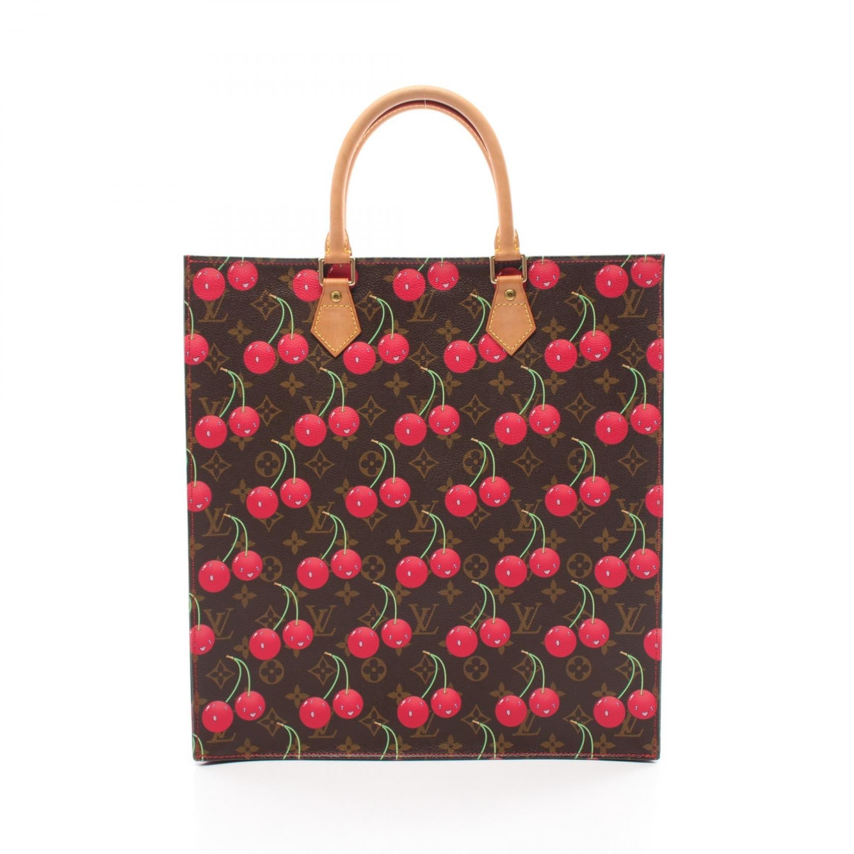 2604 Louis Vuitton Sac Plat Handbag Monogram Cherry