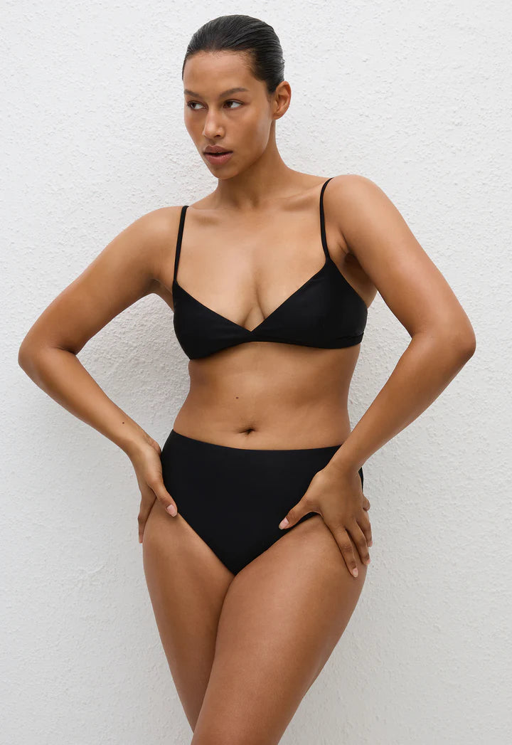 MATTEAU NINETIES HIGH WAIST BRIEF   BLACK