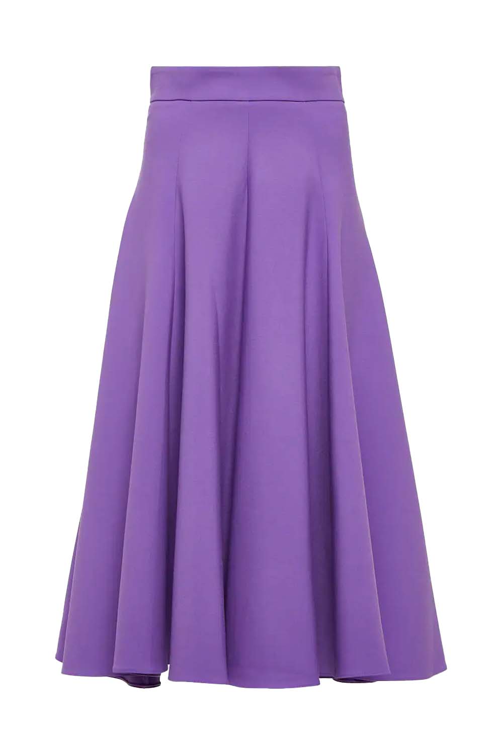 OSCAR DE LA RENTA Stretch Wool Full Skirt