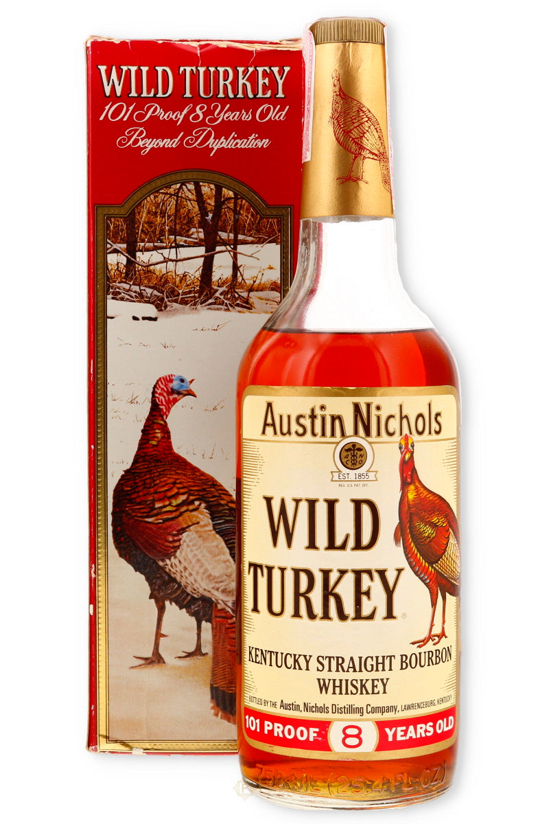 Wild Turkey 8 Year Old 1984 101 Proof Bourbon Beyond Duplication Box 750ml
