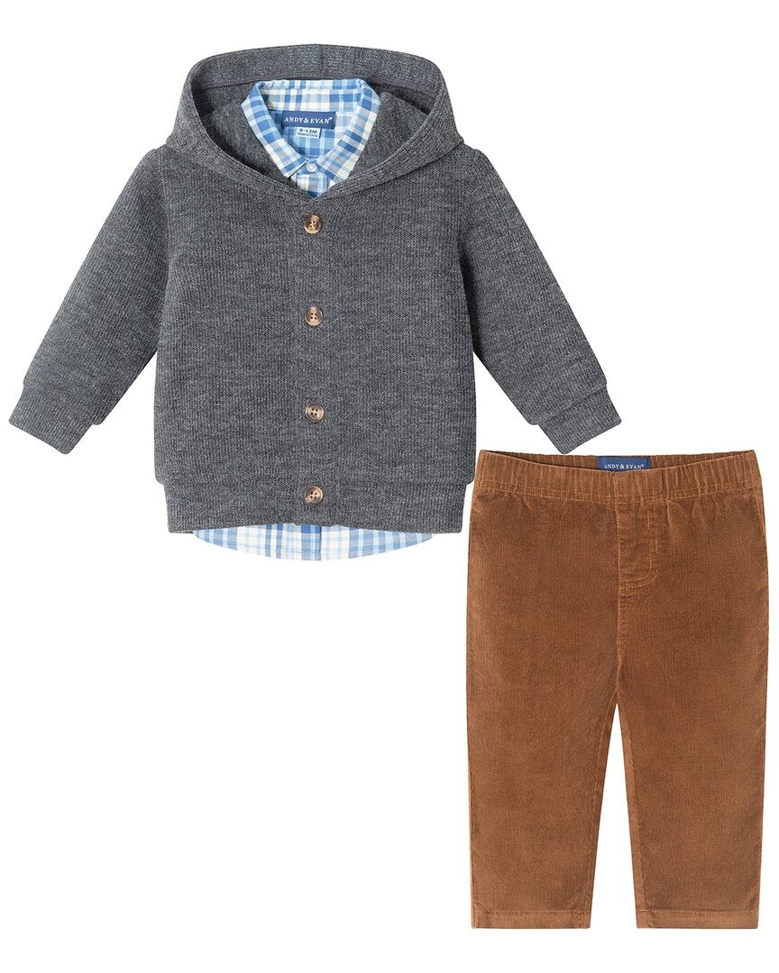 2000 Andy & Evan Hooded Cardigan & Cord Set