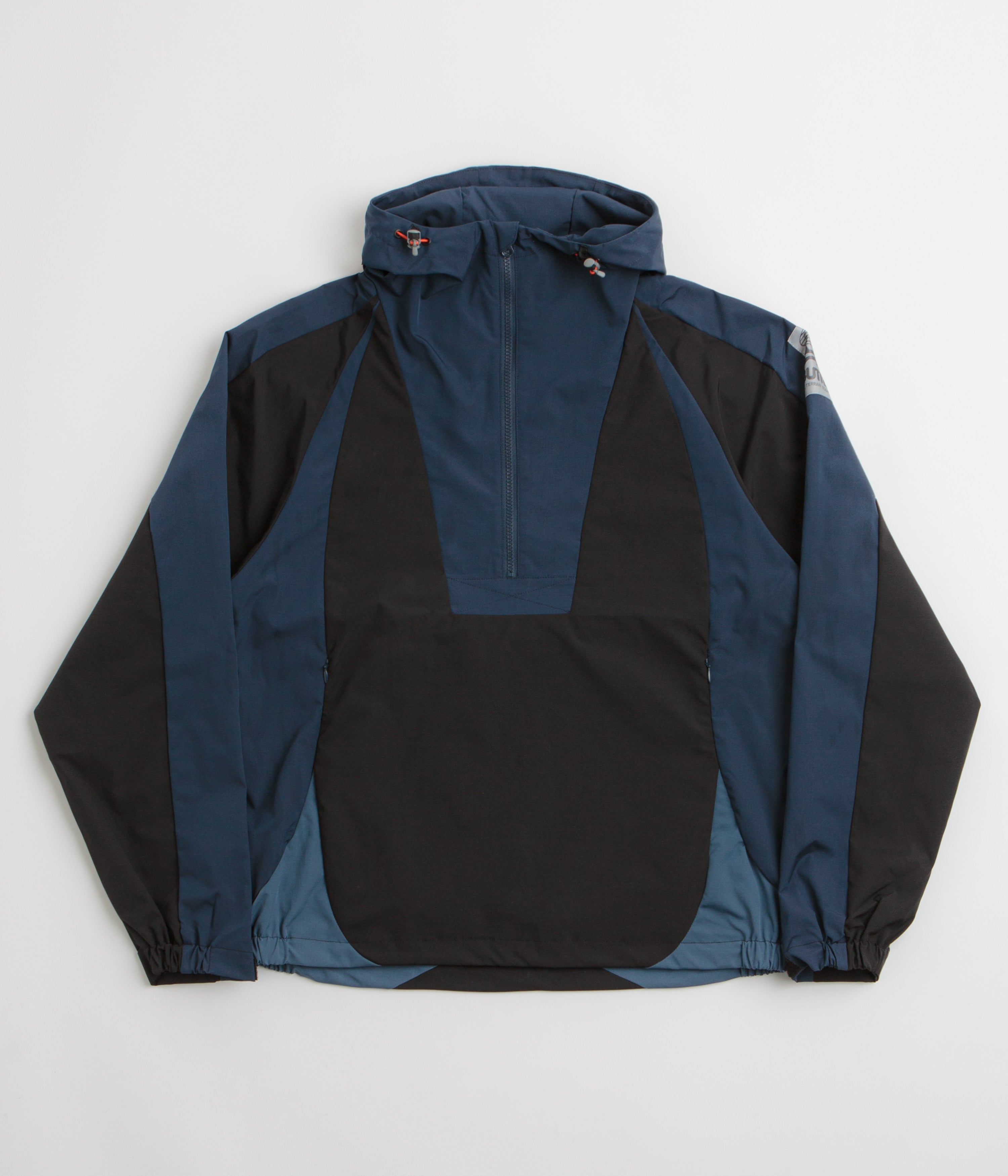 Butter Goods Contour Anorak Jacket   Navy   Black