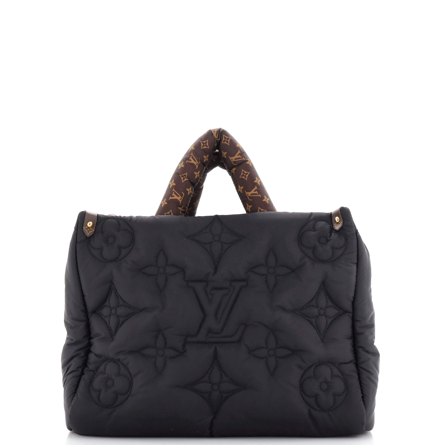 2860 Pillow OnTheGo Tote Monogram Quilted Econyl Nylon MM