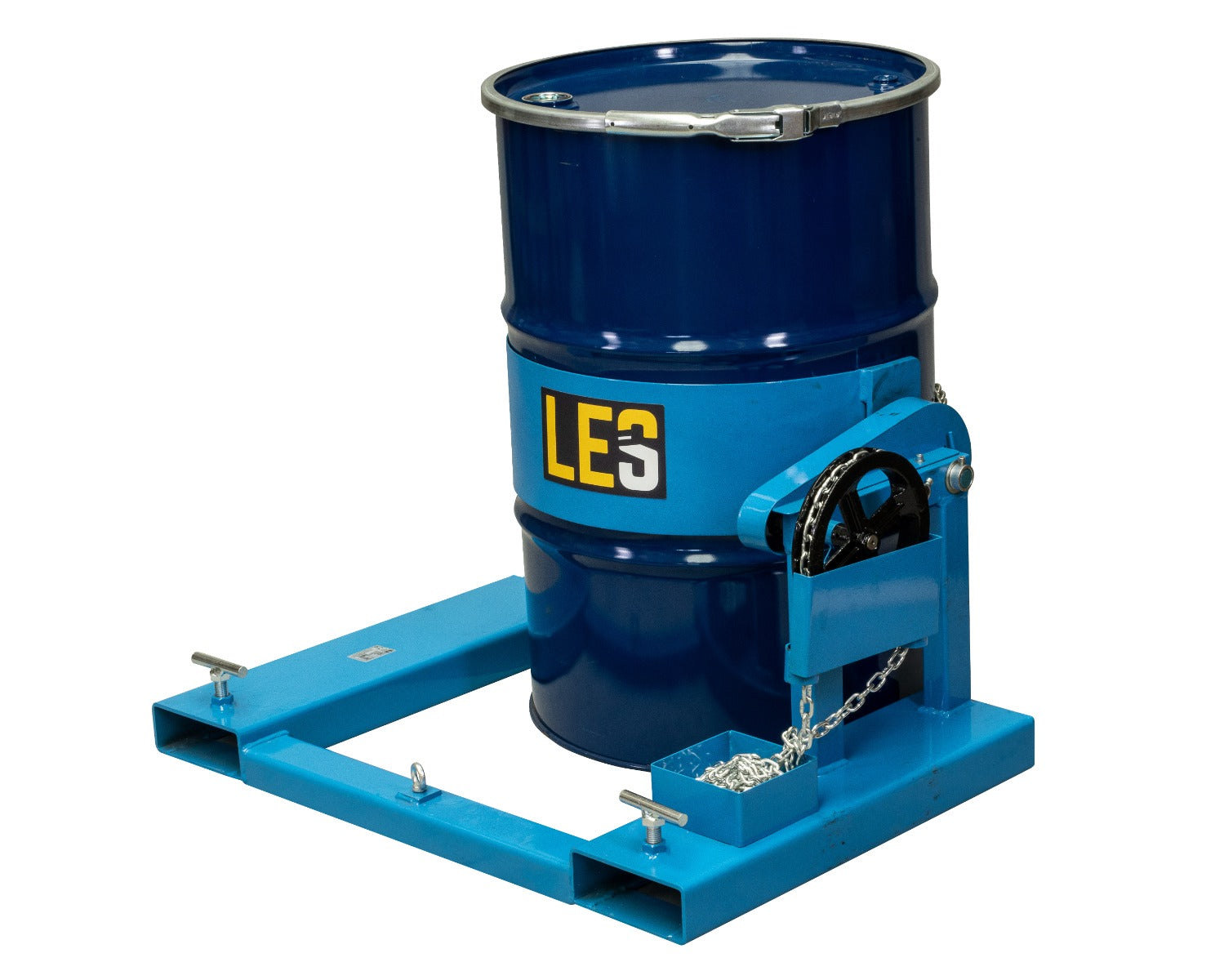 LES   LIFTING EQUIPMENT STORE Forklift Drum Rotator Attachment