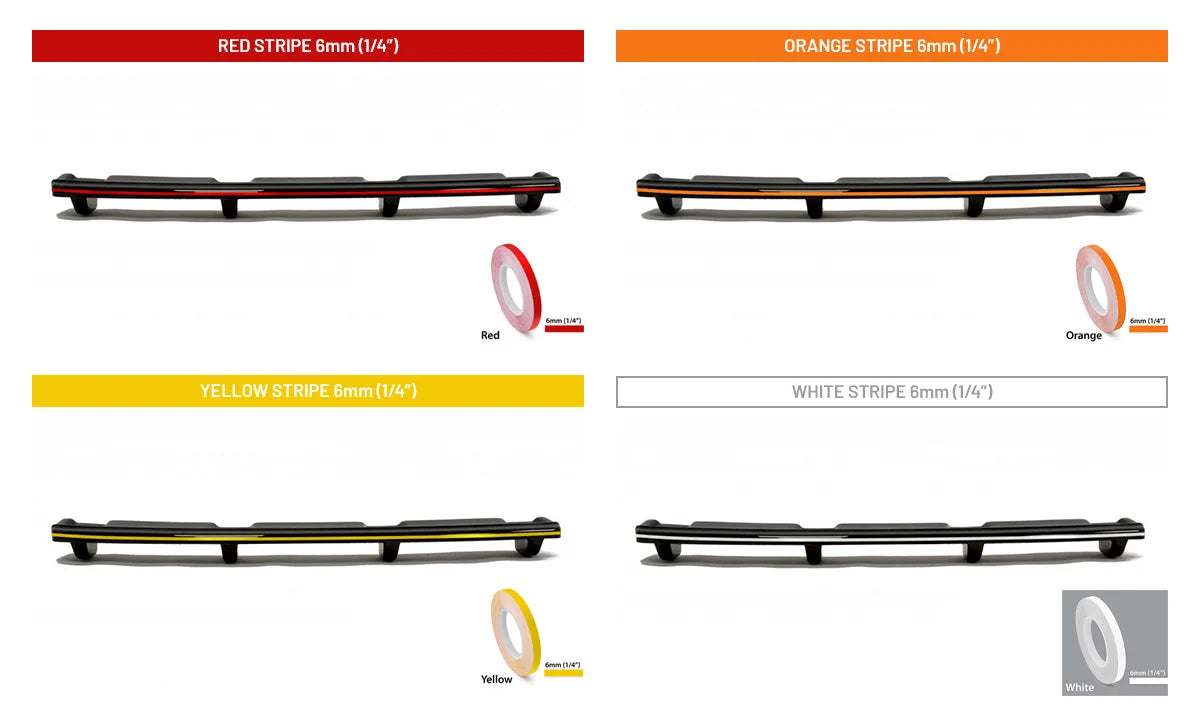 Maxton Design Central Rear Splitter Vertical Bars Mercedes amg CLS 53 C257 18 21