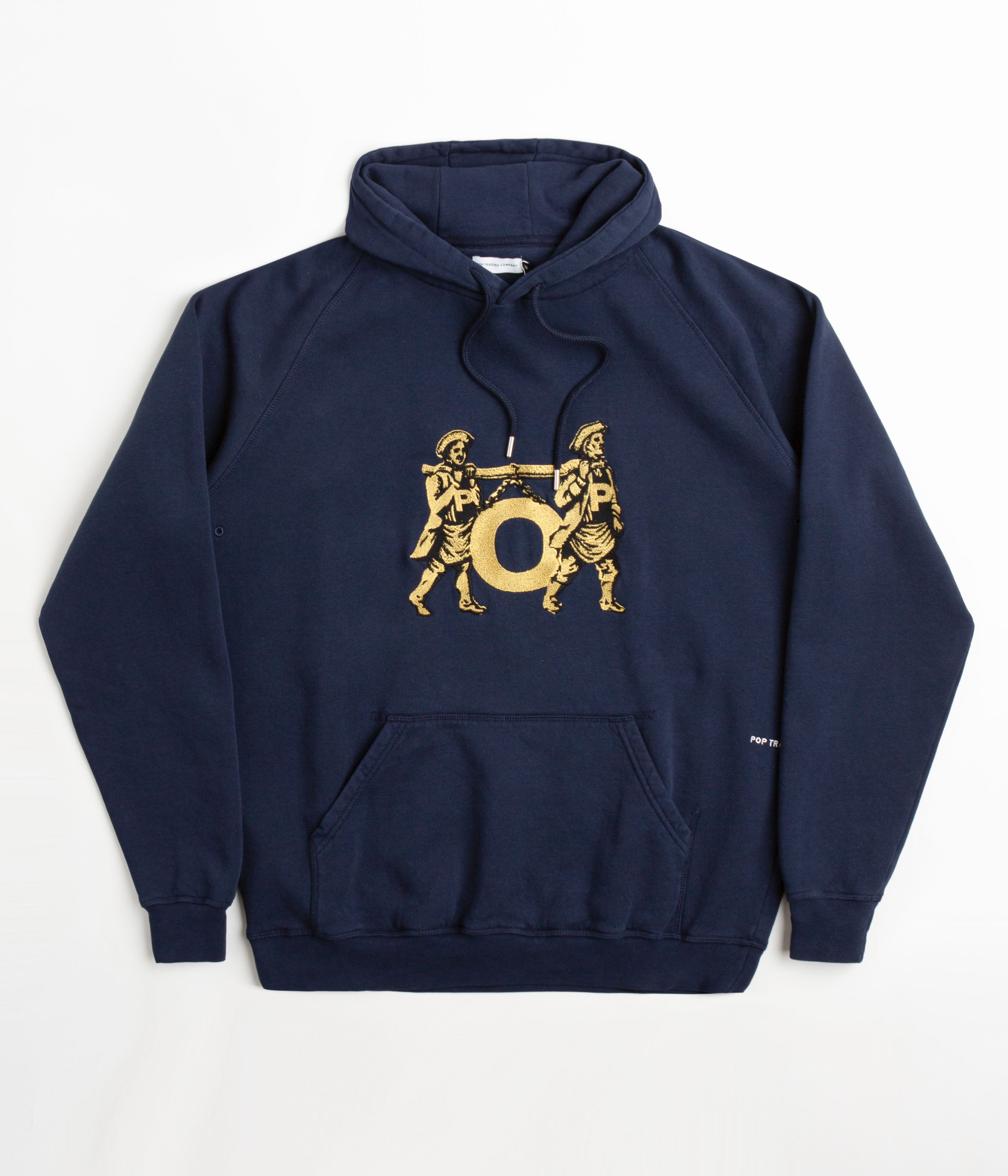 Pop Trading Company Carry O Embroidered Hoodie   Navy