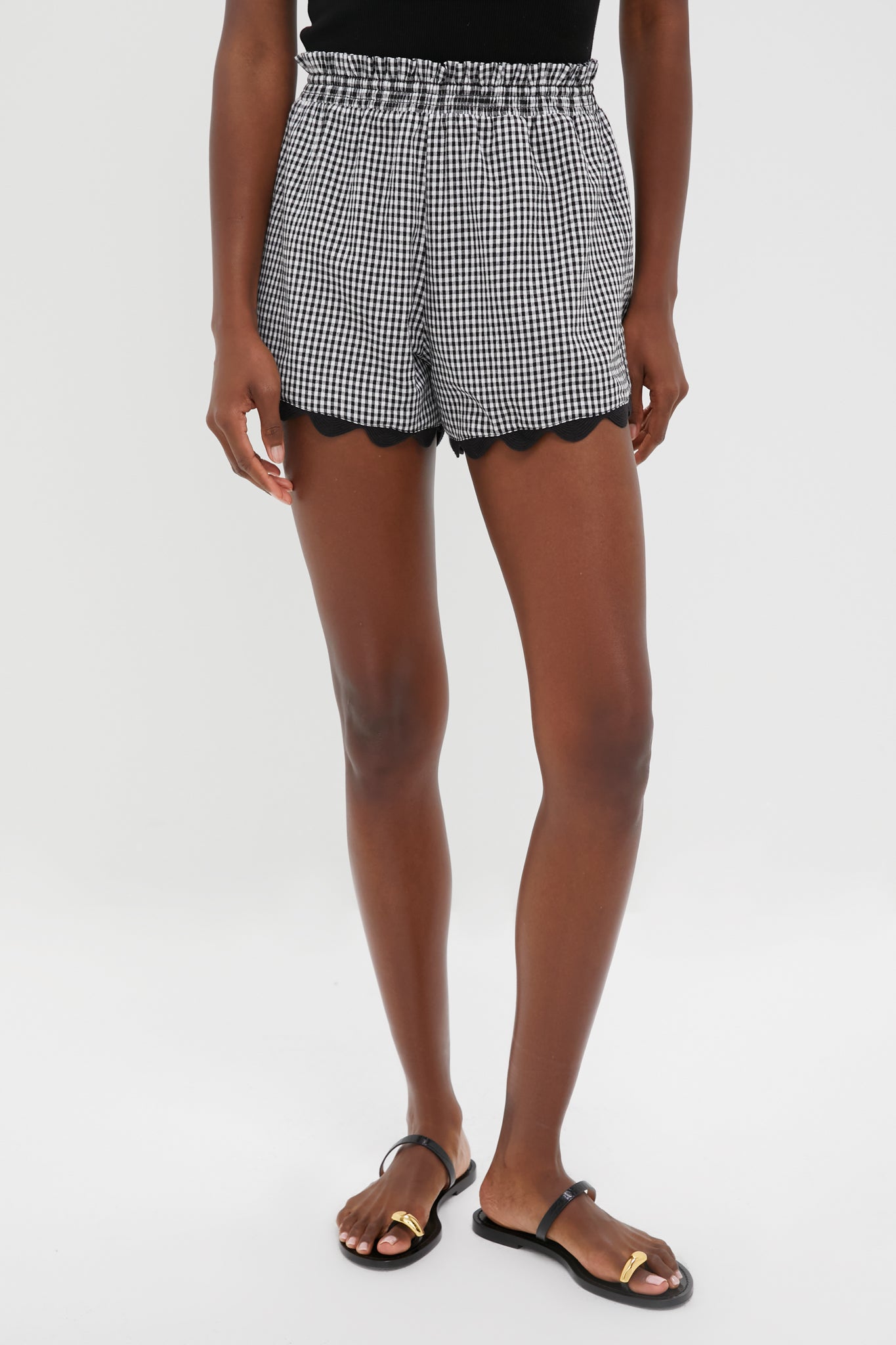 TUCKERNUCK Black Gingham Ric Rac Ava Short