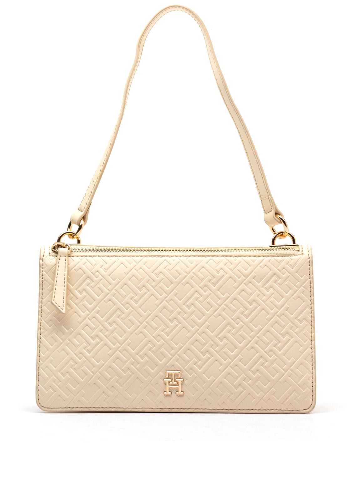 Tommy Hilfiger Small Patent Monogram Shoulder Bag  Calico