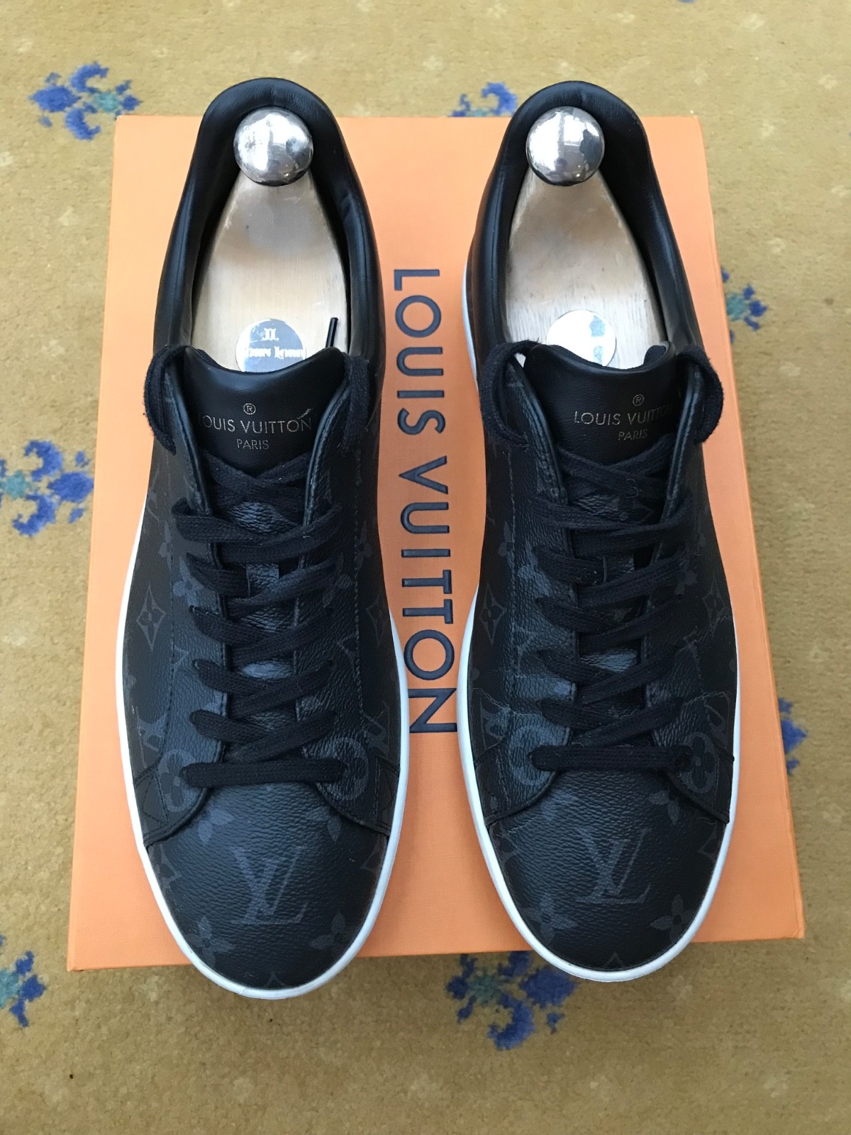 Louis Vuitton Trainers Sneaker Shoes Luxembourg Monogram Canvas Mens UK 9 US 10