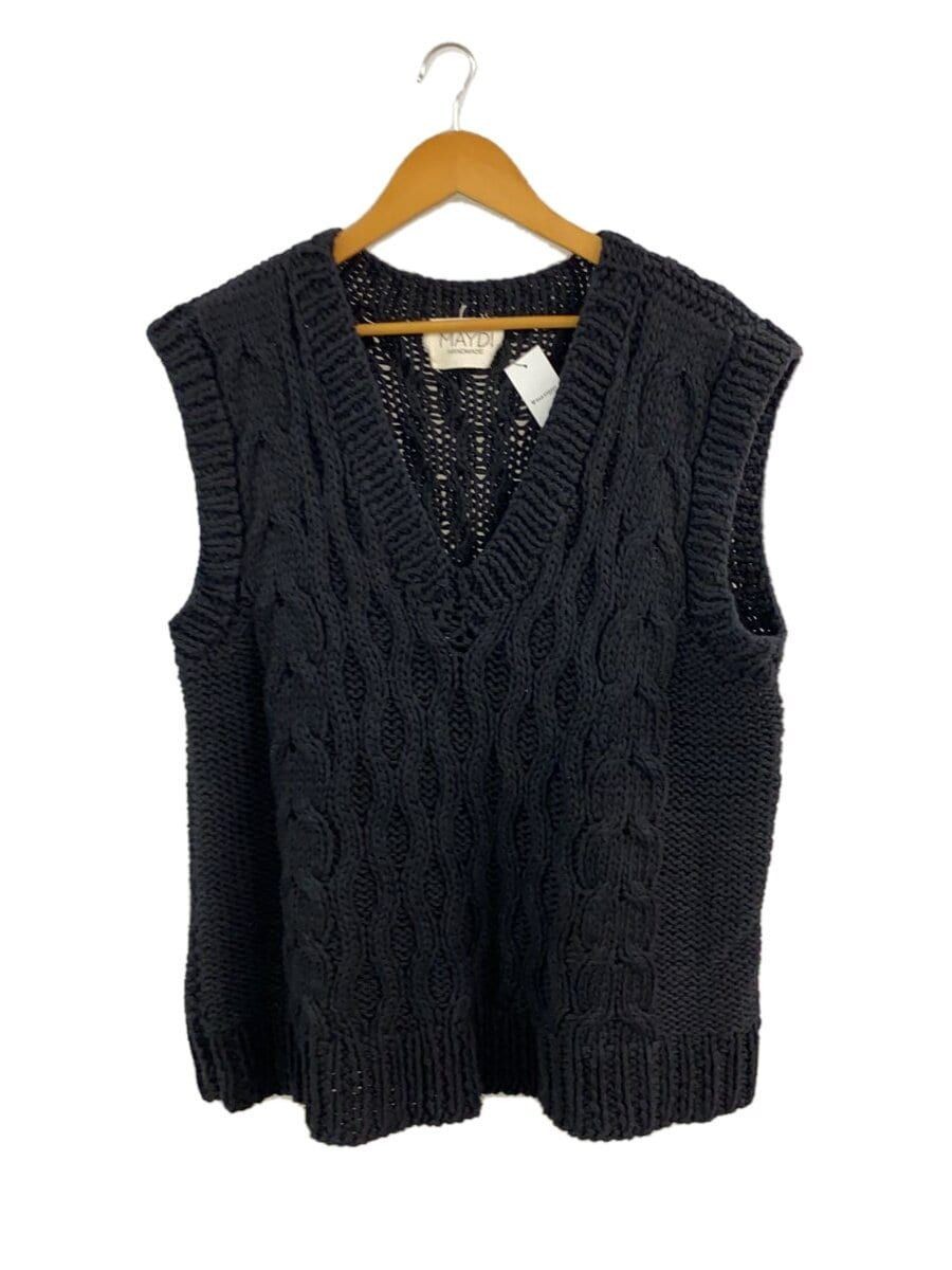 BRANDBLACK GILET ALTRA MARCA MAYDI MAGLIA (SPESSA) M COTONE NERO