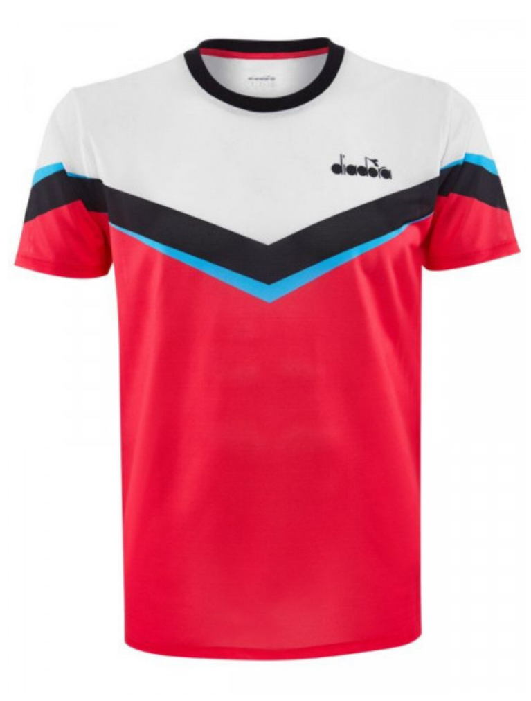 T shirt tennis Diadora   taglia L   Jan Lennart Struff  Davidovich Fokina  2020 2019