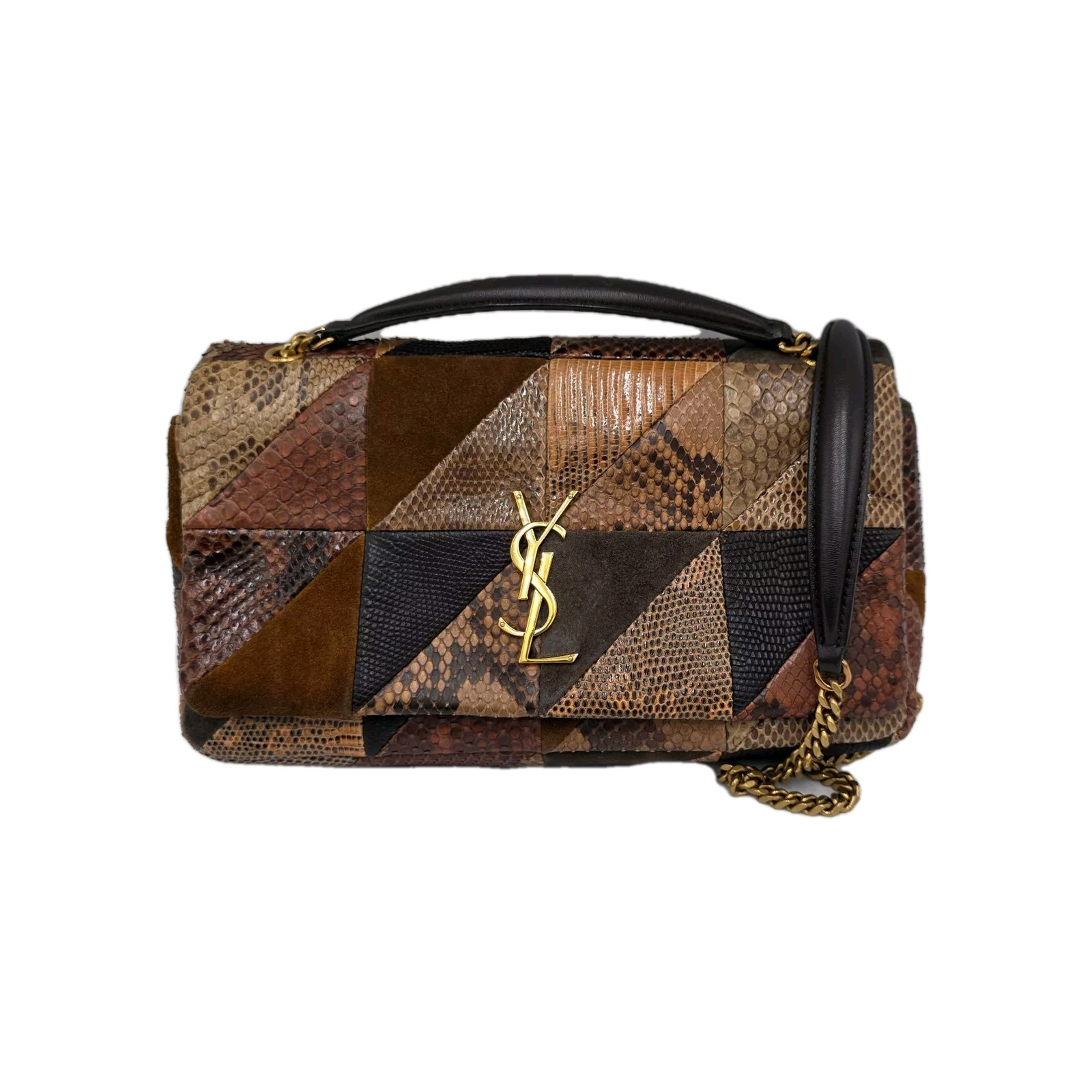 SAINT LAURENT (YSL) Borsa a tracolla Saint Laurent Jamie Medium YSL pitone patchwork
