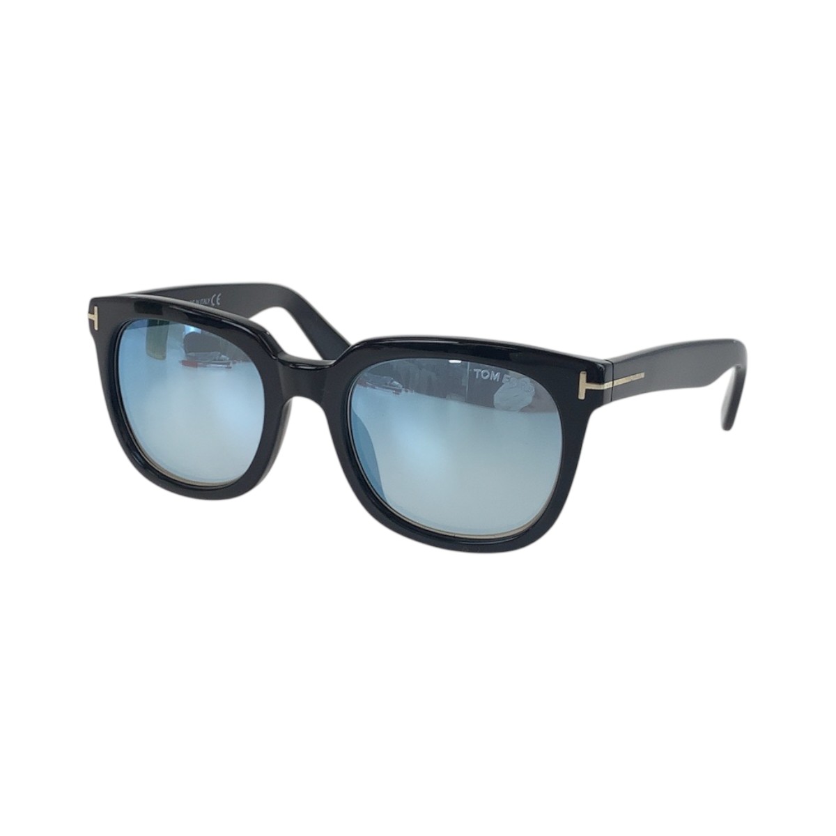 TOM FORD TF211AF Sunglasses Mirror Lens Black Blue plastic