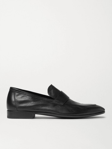 BERLUTI Lorenzo Mocassini in Pelle Canguro Nero UK 9 Italia