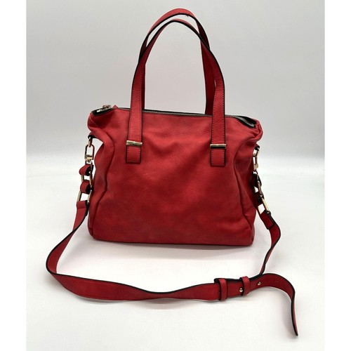 URBAN EXPRESSIONS Urban Expression Shoulder Bag Womens Faux Leather Inner Pockets Strap Coral