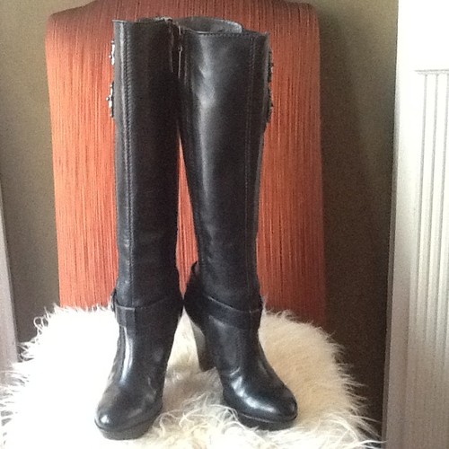 Kurt Geiger Knee High Buckle Boots !!!!! EUC!!!! SZ 6