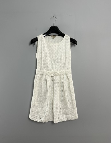 Abito donna Burberry Brit cotone estivo bianco taglia US 4 UK 6