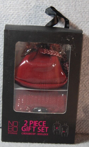 AETA 2 pezzi No Boundaries Set regalo donna ragazze micro mini tracolla bacio rosso