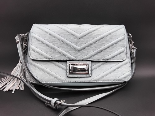 Aldo Crossbody Clutch Bag Shoulder Purse Light Baby Blue 10" x 6" x 1.5"