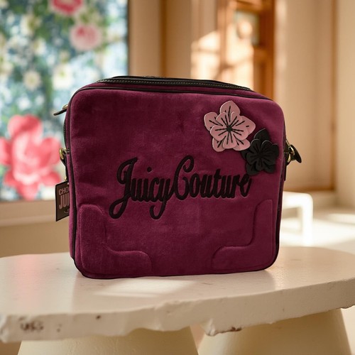 JUICY COUTURE succosa borsa per laptop vintage couture oversize lussuosa custodia per laptop borsa con tracolla