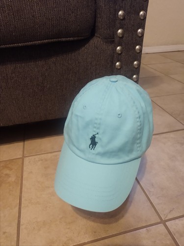 Polo Ralph Lauren Baby Blue ,Navy Blue Pony , Pre owned Excellent,unisex