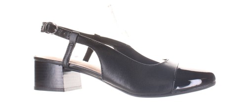 Clarks Womens Marilyn Rose Black Slingbacks Size 8 (7828125)