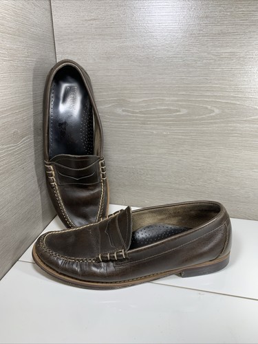 BASH G.H Bass & Co Men’s 11 D Larson Weejuns Brown Leather Penny Loafer Shoes