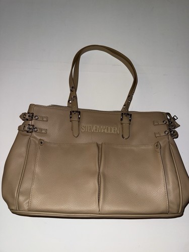 Borsa donna Steve Madden beige con tracolla